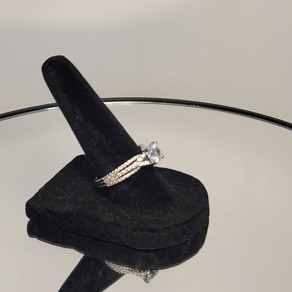 1ct GRA Certified Moissanite Engagement Ring in 925 Sterling Silver - Picture 4 of 4